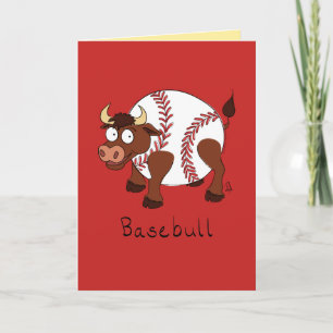 Funny Baseball Humor Sports Blank Greeting Karte