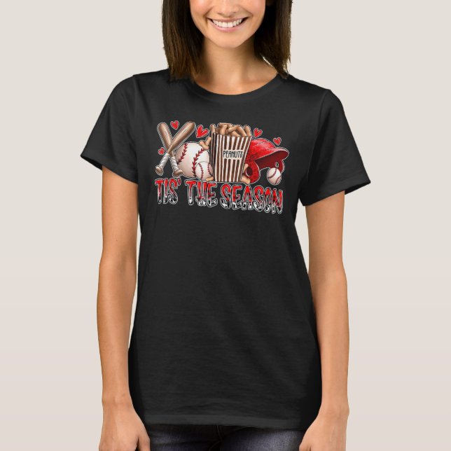 Funny Baseball Lover Dies ist die Saison Baseball  T-Shirt (Vorderseite)