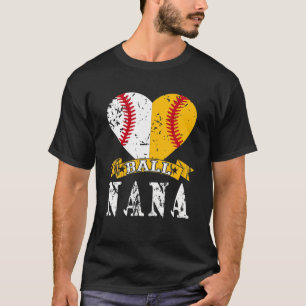 Funny Baseball Nana T Ball Nana Softball Geschenke T-Shirt