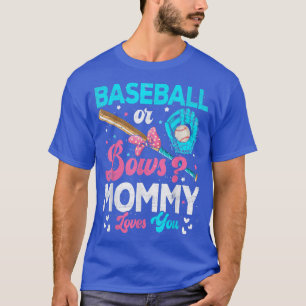 Funny Baseball oder Bows Mami Lieben, die Sie Gesc T-Shirt