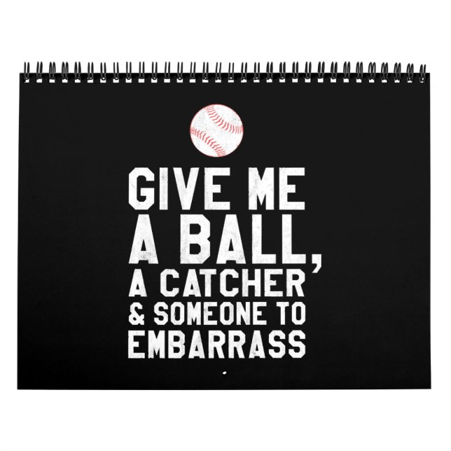 Funny Baseball Pitcher gibt mir einen Ball Kalender (Titelbild)