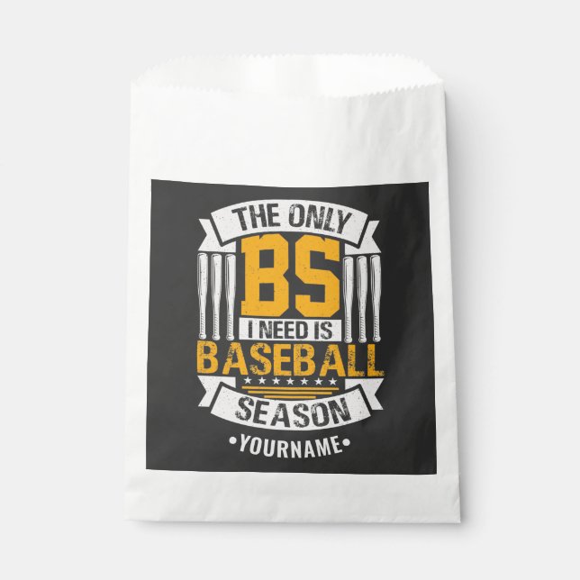 Funny Baseball Sarcasm Geschenktütchen (Vorderseite)