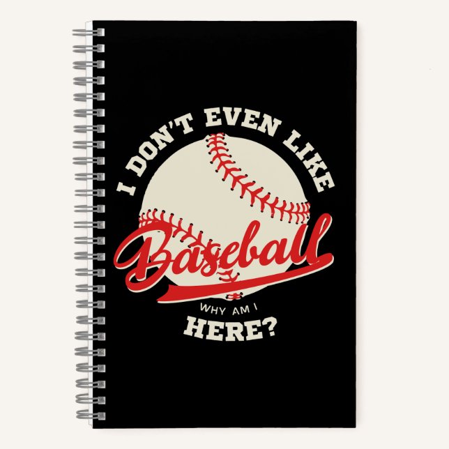 Funny Baseball Sportangebot Notizbuch (Vorderseite)