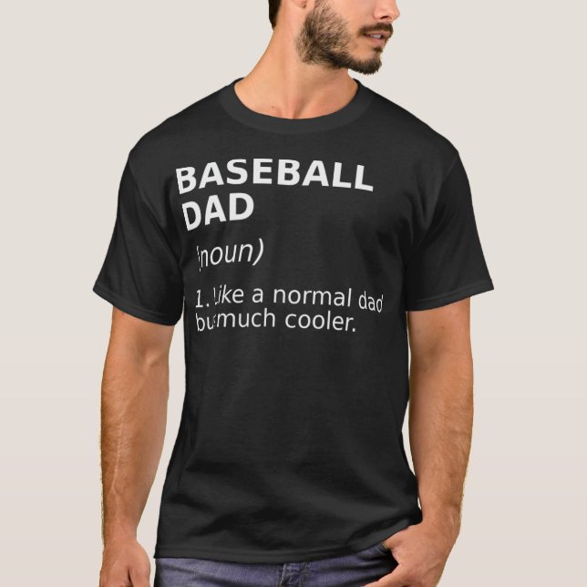 Funny Baseball Vater Definition Perfektes lustiges T-Shirt (Vorderseite)