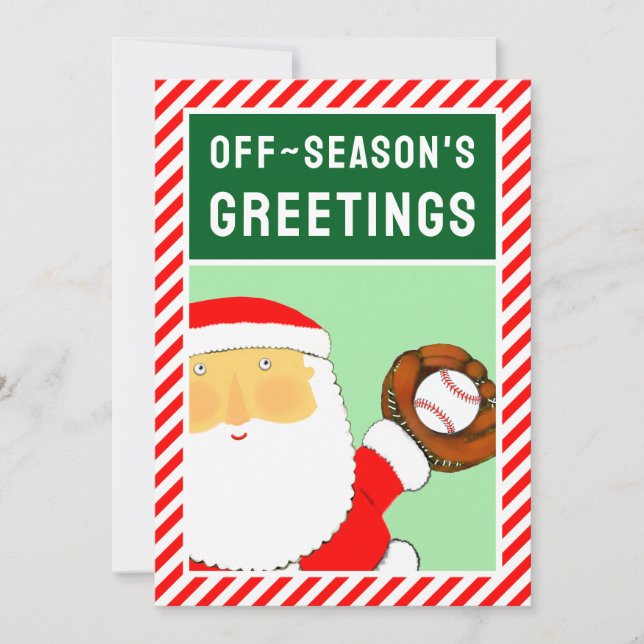 Funny Baseball Weihnachten (Vorderseite)
