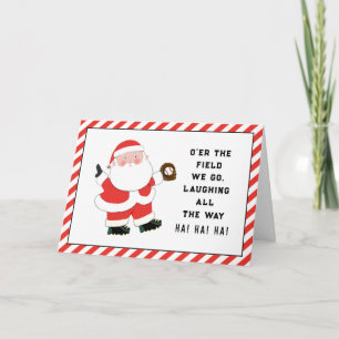 Funny Baseball Weihnachtskarten Feiertagskarte