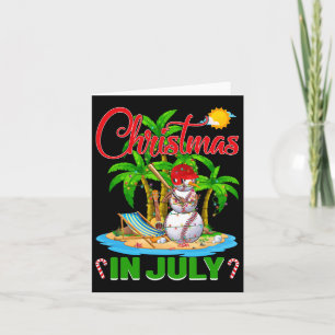 Funny Baseball Weihnachtsmannmütze Hawaiian Christ Karte