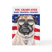 Funny Basic Training Mops Dog Coast Guard Graduate
