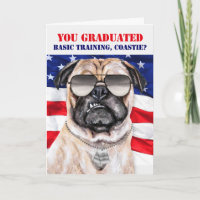 Funny Basic Training Mops Dog Coast Guard Graduate