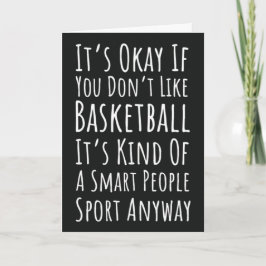 Funny Basketball Cards Sports Team Player Fan Karte