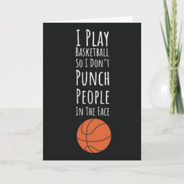 Funny Basketball Cards Team Humor Sports Karte