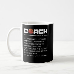 Funny Basketball Coach - Definition Gecoacht Kaffeetasse