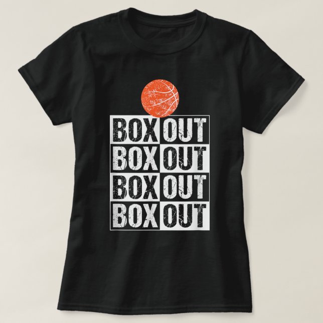 Funny Basketball Coach T Geschenkboxen Out Sprichw T-Shirt (Design vorne)