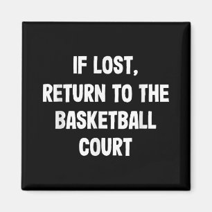 Funny Basketball Dunk T-Shirt für Kids Champs Magnet