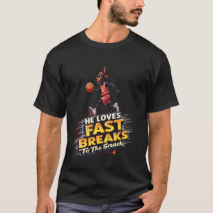 Funny Basketball Geschenk für Doberman Pinscher Do T-Shirt