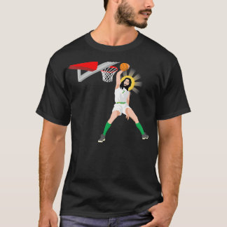 Funny Basketball Jesus Christlicher Spaß Slam Dunk T-Shirt