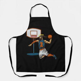 Funny Basketball Jesus Player Christlicher Spaß Sl Schürze