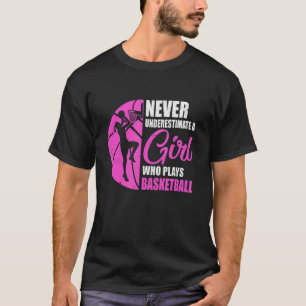 Funny Basketball Kunst für Girls Jugend Teens Bask T-Shirt