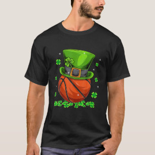 Funny Basketball Leprechaun Hat St. Patricks D T-Shirt