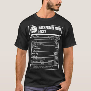 Funny Basketball Mama Nutrition Fakten Stolz Elter T-Shirt