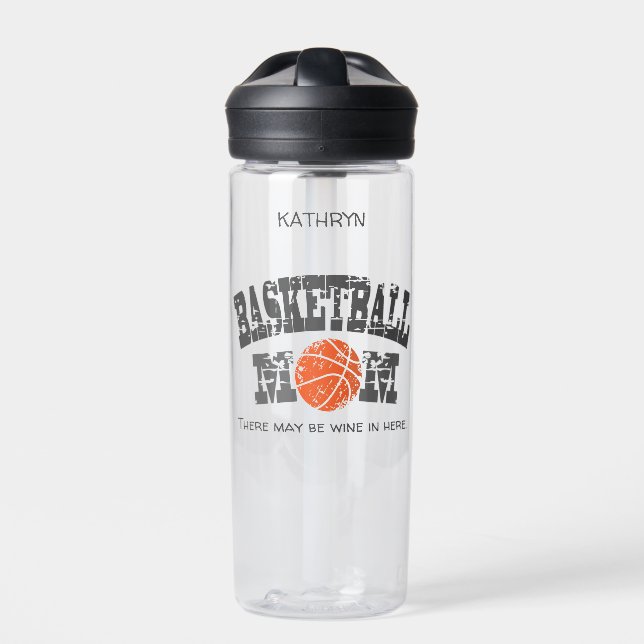 Funny Basketball Mama Trinkflasche (Vorderseite)