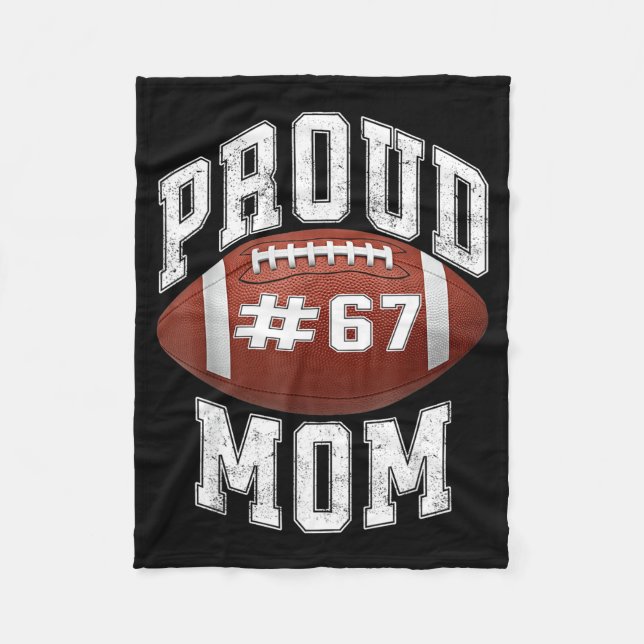 Funny Basketball Mom 67 Meme Proud Mama Design  Fleecedecke (Vorderseite)