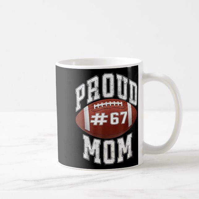 Funny Basketball Mom 67 Meme Proud Mama Design  Kaffeetasse (Rechts)