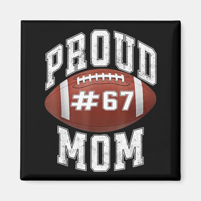 Funny Basketball Mom 67 Meme Proud Mama Design  Magnet (Vorne)