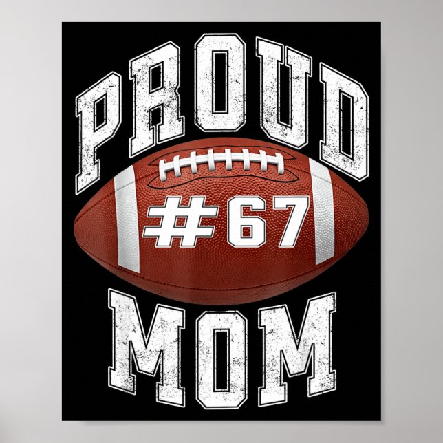 Funny Basketball Mom 67 Meme Proud Mama Design  Poster (Vorne)