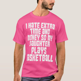 Funny Basketball Vater von Daughter Hoops Cheer Fa T-Shirt