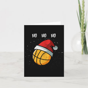 Funny Basketball Weihnachts-Weihnachtsmannmütze Ba Karte