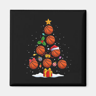 Funny Basketball Weihnachtsbaum Lichter Xmas für m Magnet