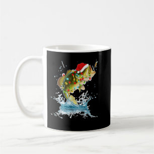 Funny Bass Fishing Weihnachtsmannmütze Christmas P Kaffeetasse
