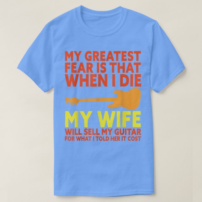 Funny Bass Guitar Player Saying Bassist Guitarist  T-Shirt (Design vorne)