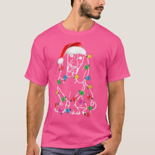 Funny Basset Hound Dog Tree Weihnachten Weihnachte T-Shirt