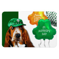 Funny Basset Hound St. Patrick's Day Geschenk