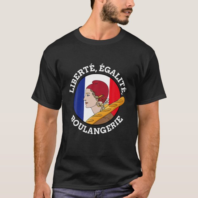 Funny Bastille Day, Marianne France, Französisch R T-Shirt (Vorderseite)