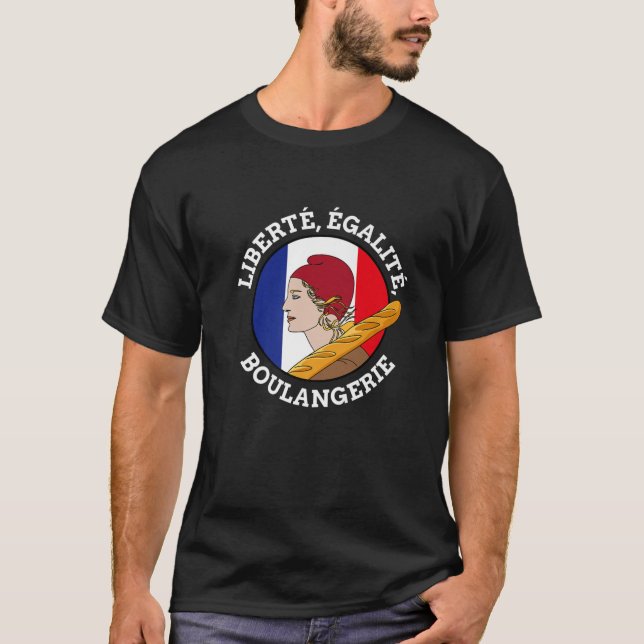 Funny Bastille Day, Marianne France, Französisch R T-Shirt (Vorderseite)