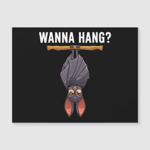 Funny Bat Design für Männer Frauen Nocturnal Bird Magnetkarte
