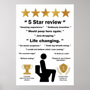 Funny Bathrop Reviews Poster