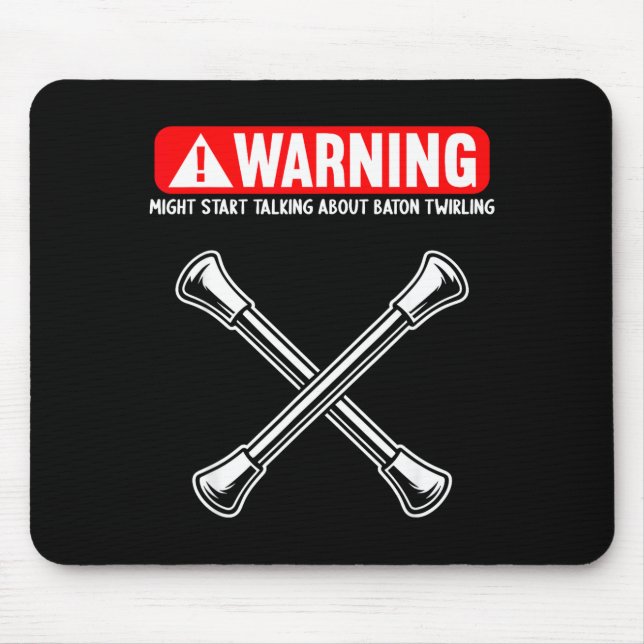 Funny Baton Twirling  Mousepad (Vorne)