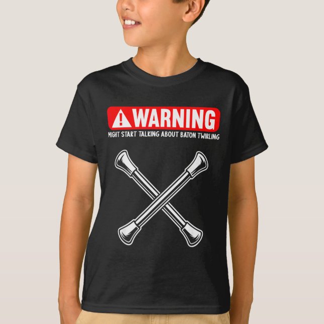 Funny Baton Twirling  T-Shirt (Vorderseite)