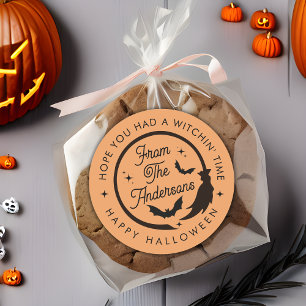 Funny Bats Happy Halloween Party Danke Runder Aufkleber