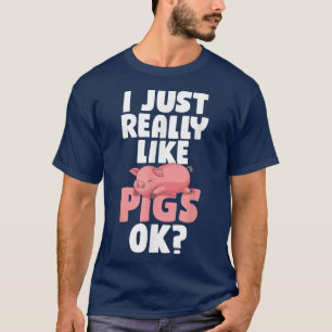 Funny Bauer Farm Animal I ist wie Schweine O T-Shirt