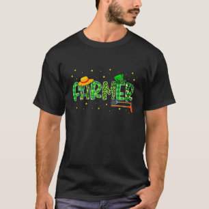 Funny Bauer Jobs Lover St Patrick Day Leopard Pla T-Shirt
