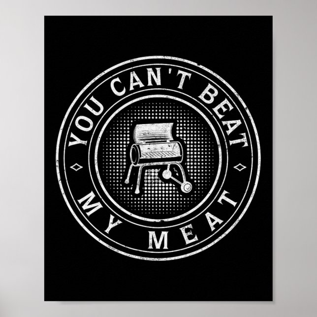 Funny Bbq Pit Reverse Flow Smoker Accessory Grill  Poster (Vorne)