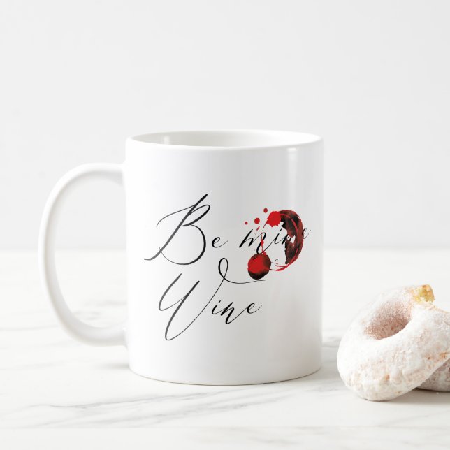 Funny Be Wine Kaffeetasse (Mit Donut)
