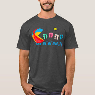 Funny Beach Ball Flip Flops schwimmen Sommer Vacat T-Shirt