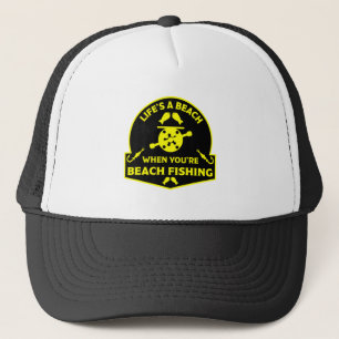 Funny Beach Fischen Truckerkappe