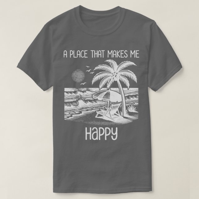 Funny Beach Life Thirt T-Shirt (Design vorne)